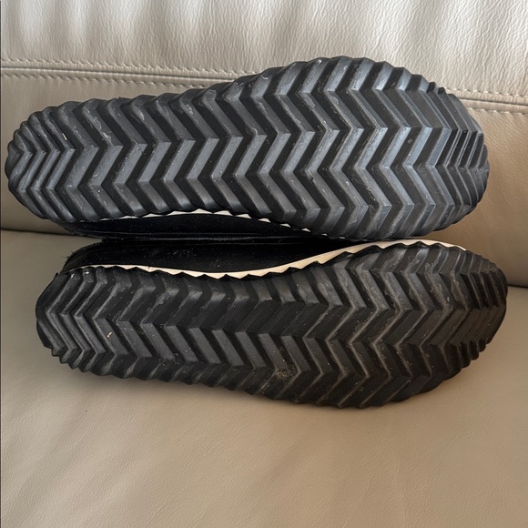 Sorel Black Leather and Rubber Rain Boots sz 8 waterproof - Picture 5 of 8